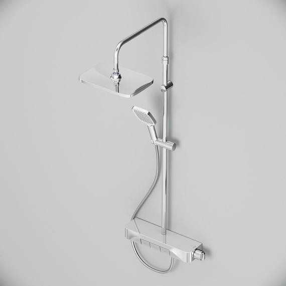 Душевая стойка с термостатом Am.Pm Func F078F300, Цвет производителя: хром - фото 11