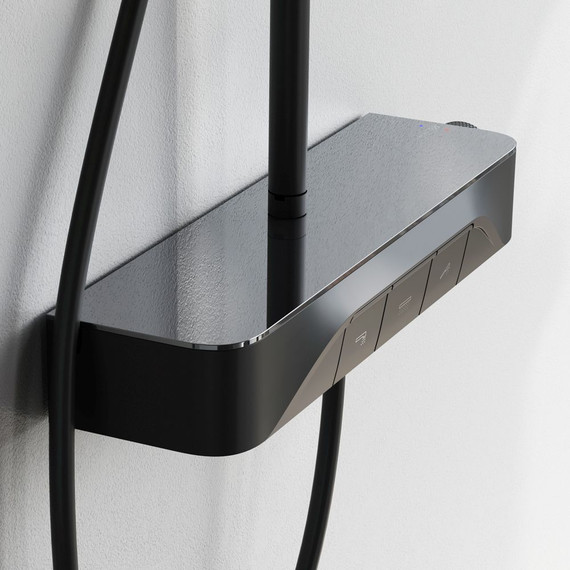 Душевая стойка с термостатом Am.Pm Func F078F322, черный, Цвет производителя: чёрный - фото 5