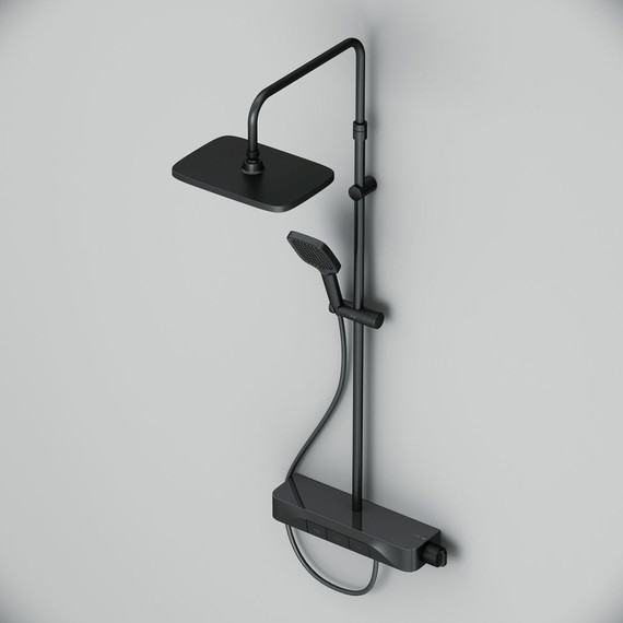 Душевая стойка с термостатом Am.Pm Func F078F322, черный, Цвет производителя: чёрный - фото 10