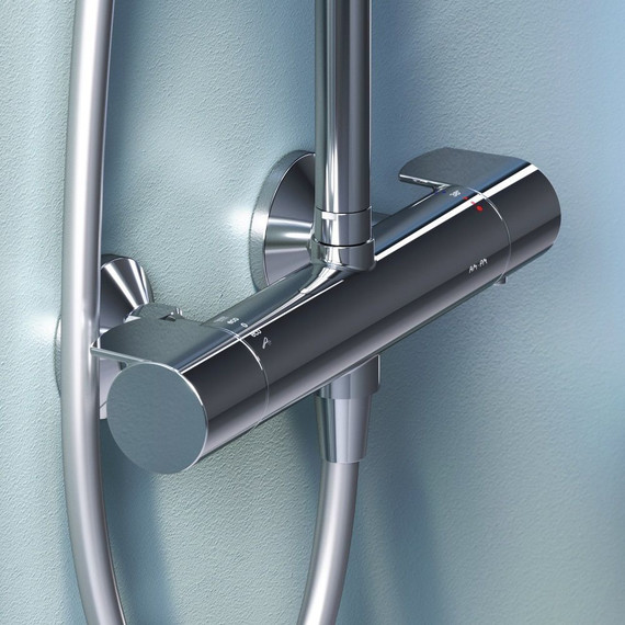 Душевая стойка с термостатом Am.Pm X-Joy F0785A400, Цвет производителя: хром - фото 9