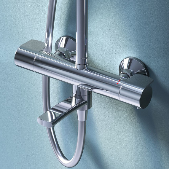 Душевая стойка с термостатом Am.Pm X-Joy F0785A500, Цвет производителя: хром - фото 12