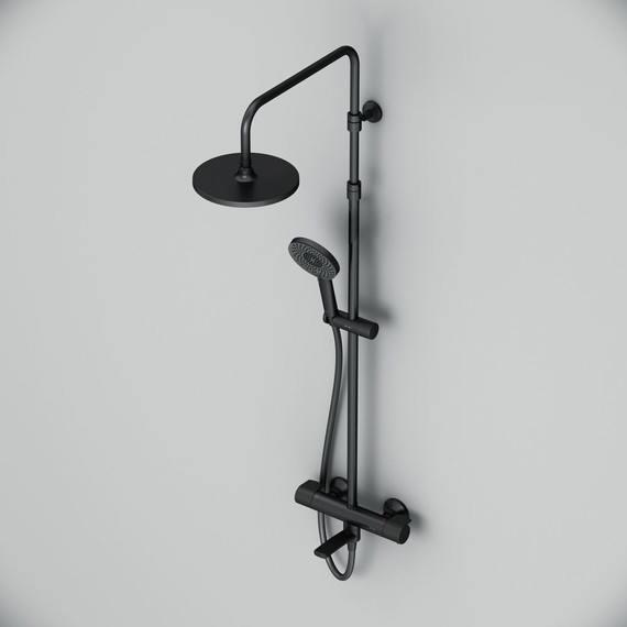 Душевая стойка с термостатом Am.Pm X-Joy F0785A522, черный, Цвет производителя: чёрный - фото 6