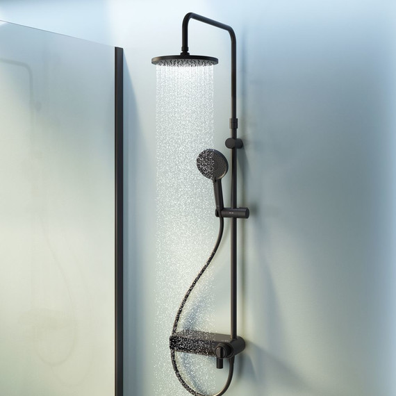 Душевая стойка Am.Pm X-Joy F0785A722, черный, Цвет производителя: чёрный - фото 2