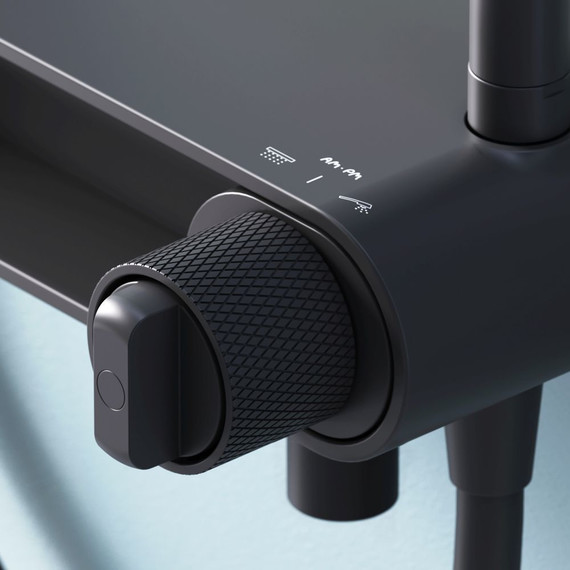 Душевая стойка Am.Pm X-Joy F0785A722, черный, Цвет производителя: чёрный - фото 9