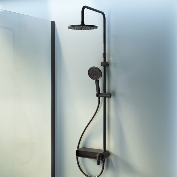 Душевая стойка Am.Pm X-Joy F0785A722, черный, Цвет производителя: чёрный - фото 3