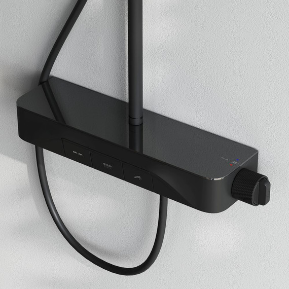 Душевая стойка с термостатом Am.Pm Func F078F222, черный, Цвет производителя: чёрный - фото 3