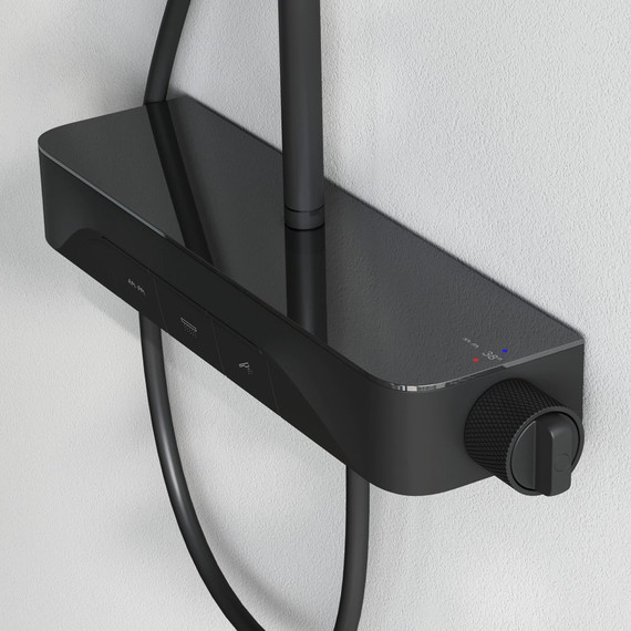 Душевая стойка с термостатом Am.Pm Func F078F222, черный, Цвет производителя: чёрный - фото 4