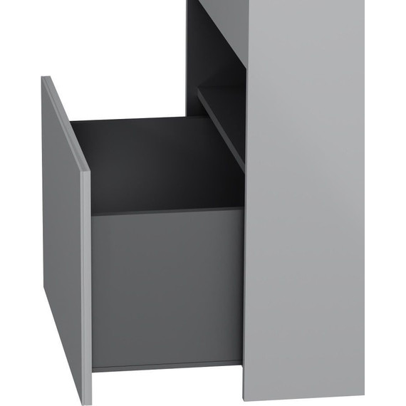 Тумба подвесная с раковиной Am.Pm Func 60 см M8FFUX0601WG, белый глянцевый, Цвет фасада: белый - фото 10