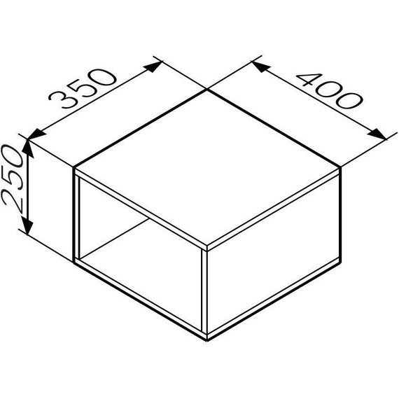 Модуль подвесной открытый Am.Pm Func 40 см M8FOH0401OF, дуб крафт - фото 5