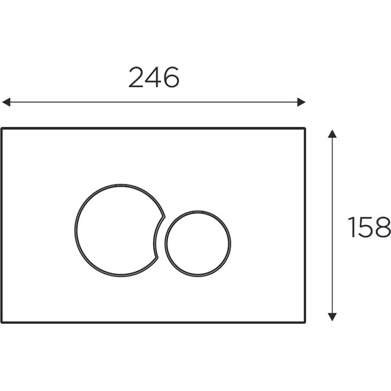 Кнопка смыва Idrospania Belen 30360, белый глянцевый - фото 3