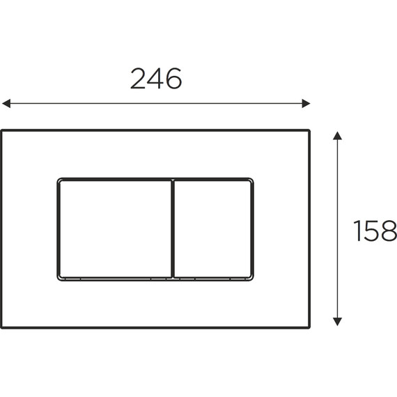 Кнопка смыва Idrospania Noelia 30374, черный матовый - фото 3