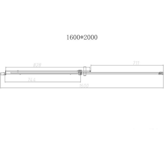 Душевая дверь Vincea Dice 160 см VDS-4D160CL (стекло 8 мм), хром/прозрачное - фото 4
