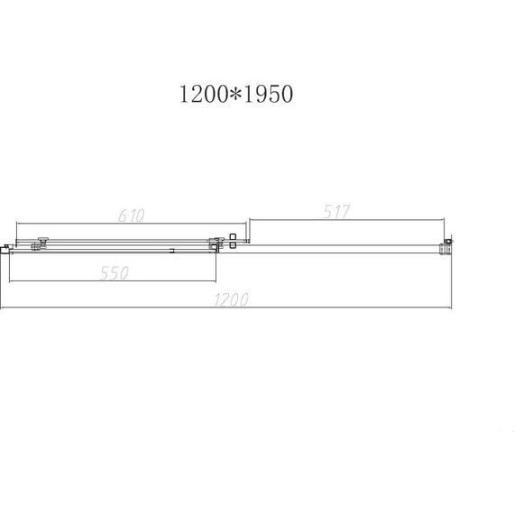 Душевая дверь Vincea Slim-N 120 см VDS-4SN120CLB, черный/прозрачное - фото 3