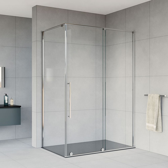 Душевое ограждение Vincea Arno 150x80 см VSR-1A8015CL (стекло 8 мм), хром/прозрачное - фото 