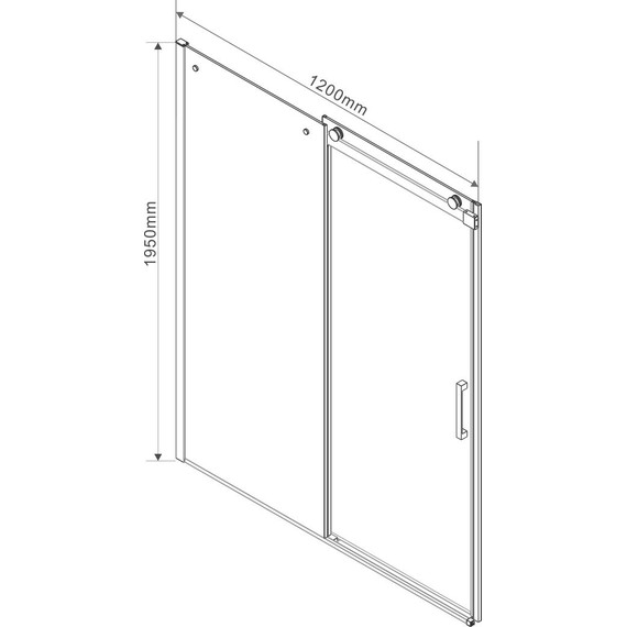 Душевое ограждение Vincea Como 120x100 см VSR-1C1012CLB (стекло 8 мм), черный/прозрачное - фото 3