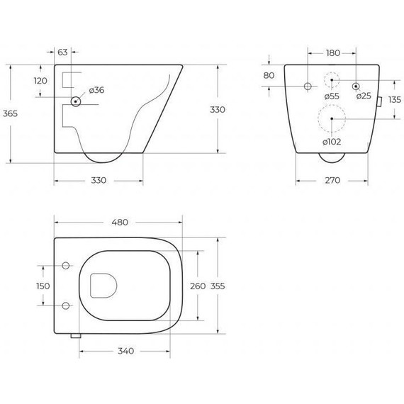 Унитаз-биде подвесной безободковый BelBagno Due BB3103CHR-BS/SC с крышкой микролифт - фото 15