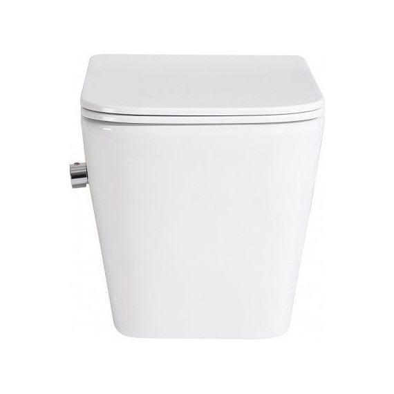 Унитаз-биде подвесной безободковый BelBagno Due BB3103CHR-BS/SC с крышкой микролифт - фото 4