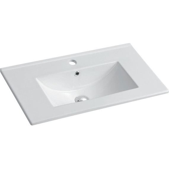 Тумба подвесная с раковиной Vincea Mia Slim 80 см VMC-2MC800S1VO, дуб винтаж - фото 3