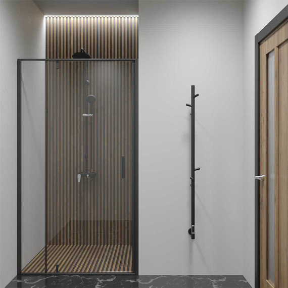 Полотенцесушитель электрический Vincea 1370 мм VTD-1DBE, черный матовый - фото 2