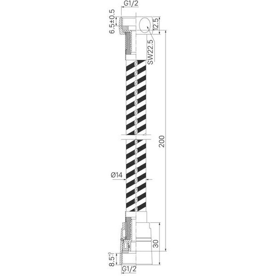 Душевой шланг Iddis Optima Home 2000 мм OPH20BLi19, черный матовый - фото 6
