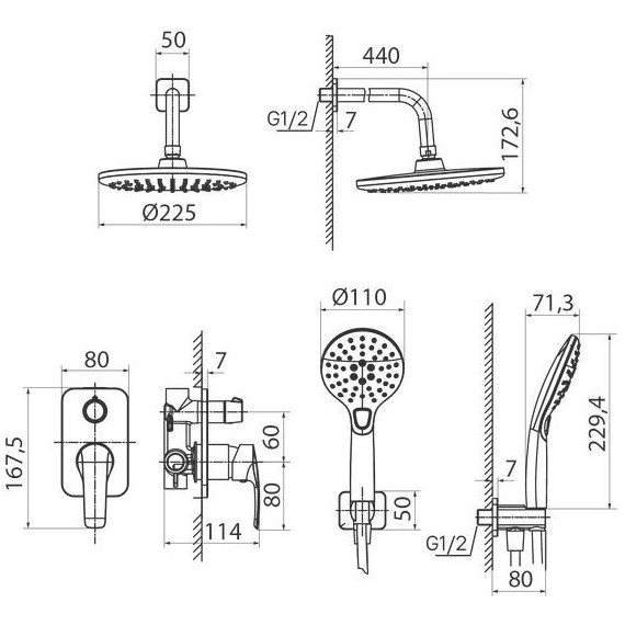 Душевая система для душа Iddis Ray RAYSB02i67 - фото 7