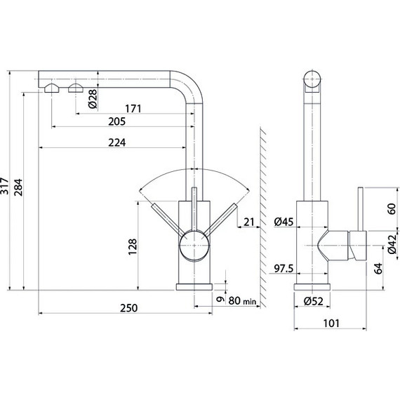 Смеситель для кухни Iddis Rule RULSTLFi05, сталь - фото 3