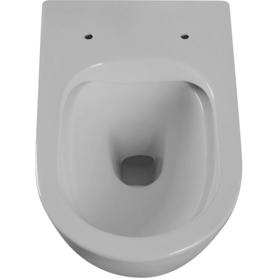 Унитаз подвесной безободковый Abber Bequem AC1103MG с крышкой микролифт, серый матовый, Цвет производителя: серый - фото 5