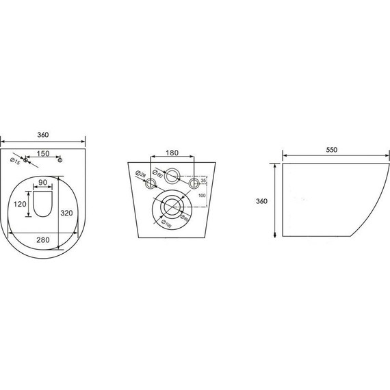 Унитаз подвесной безободковый Abber Bequem AC1103MG с крышкой микролифт, серый матовый, Цвет производителя: серый - фото 9
