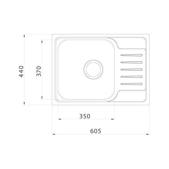 Кухонная мойка Iddis Sound SND60SDi77, сатин - фото 12