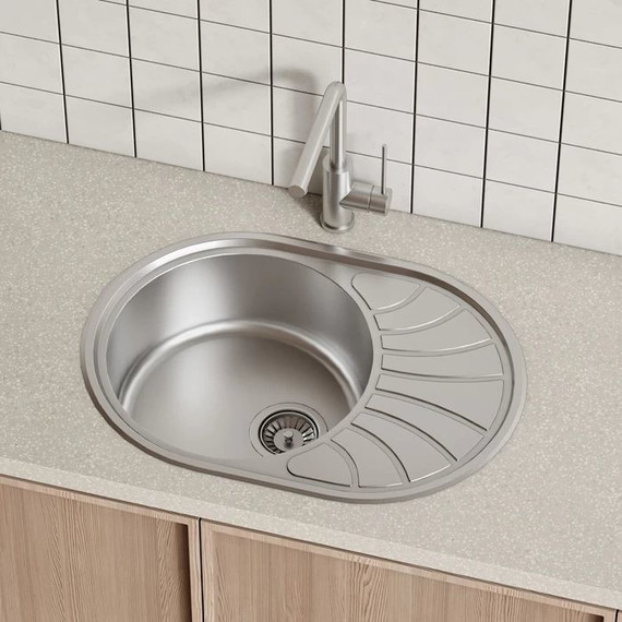 Кухонная мойка Iddis Suno SUN65SDi77, сатин - фото 3