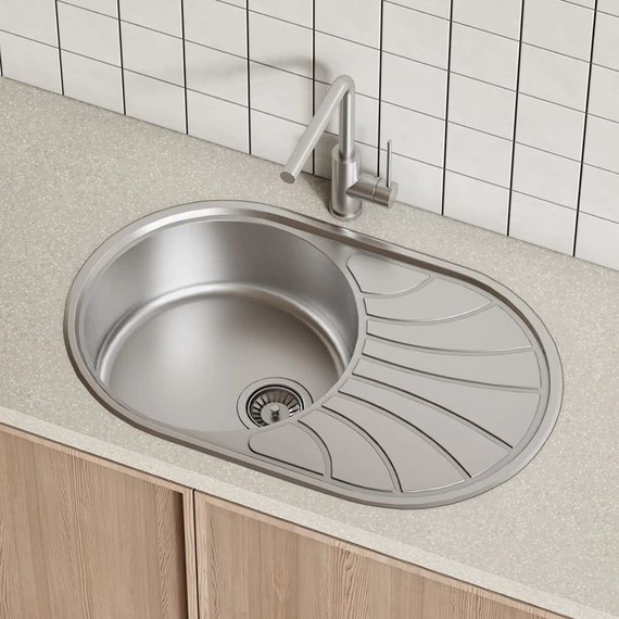 Кухонная мойка Iddis Suno SUN77SDi77, сатин - фото 3