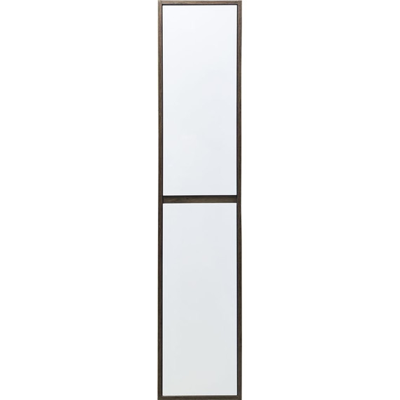 Пенал подвесной Эстет Monaco Wood 35 см R ФР-00010689, белый/тёмное дерево - фото 