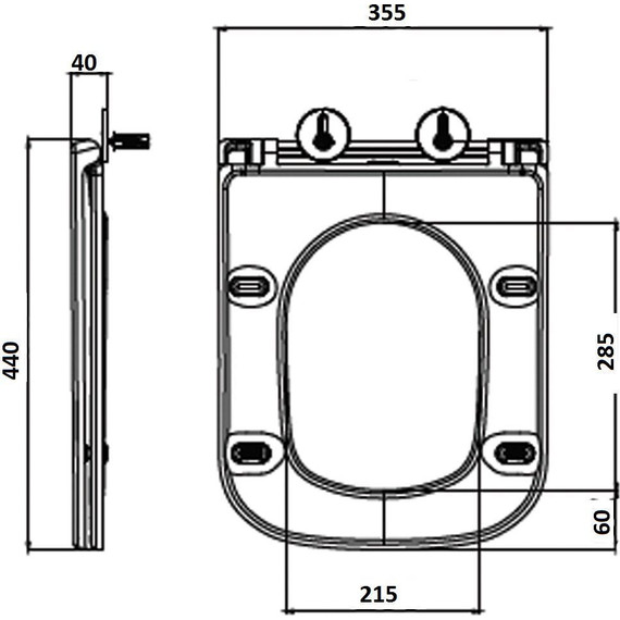Сиденье с крышкой для унитаза Art&Max Monza микролифт AM232SC - фото 5