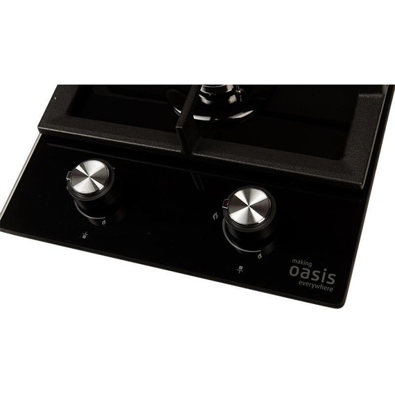 Газовая варочная поверхность Oasis P-GBD Domino (чёрное стекло) - фото 3