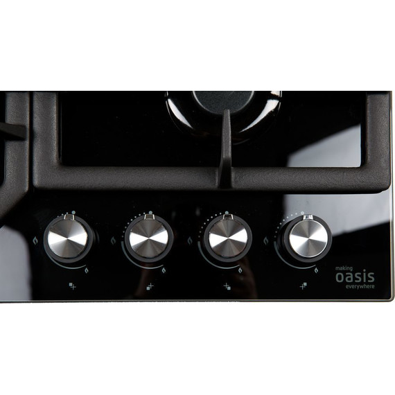 Газовая варочная поверхность Oasis P-GBT (чёрное стекло) - фото 3