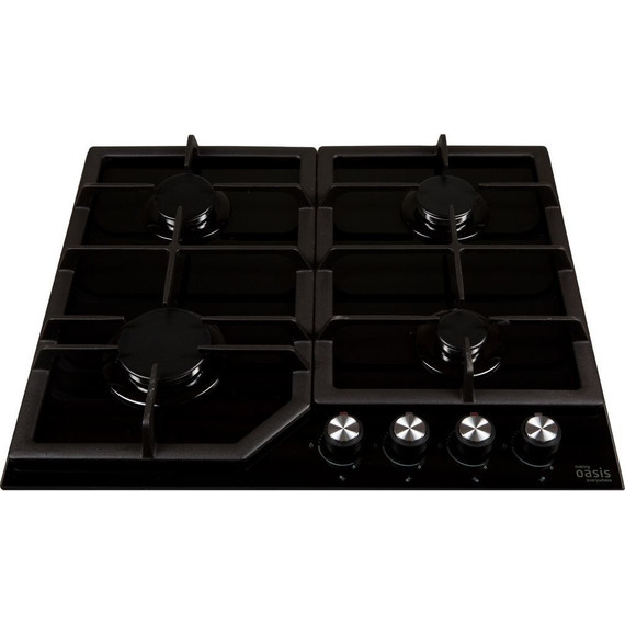 Газовая варочная поверхность Oasis P-GB (чёрное стекло) - фото 