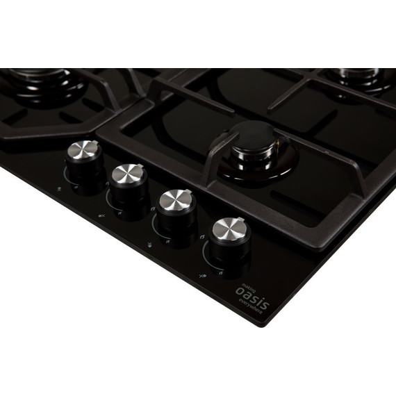 Газовая варочная поверхность Oasis P-GB (чёрное стекло) - фото 3