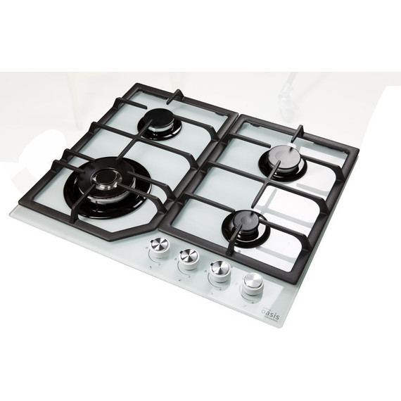 Газовая варочная поверхность Oasis P-GWT (белое стекло) - фото 6