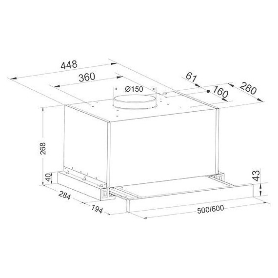 Вытяжка Oasis VT-60BG (F) (чёрное стекло) - фото 2