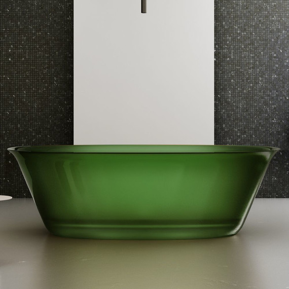 Ванна прозрачная Abber Kristall 170x75 см AT9707Emerald, зеленый - фото 
