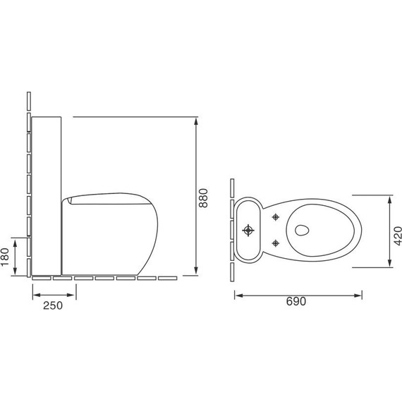 Унитаз-моноблок Grossman Solis GR-4424 с крышкой микролифт - фото 10