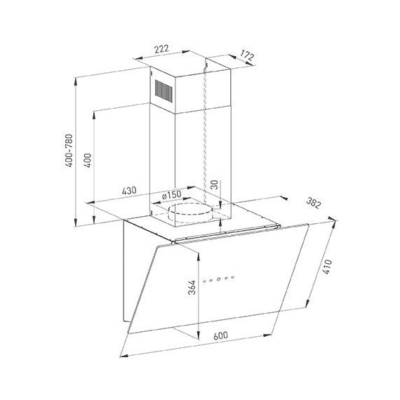 Вытяжка Oasis NB - 60B - фото 2