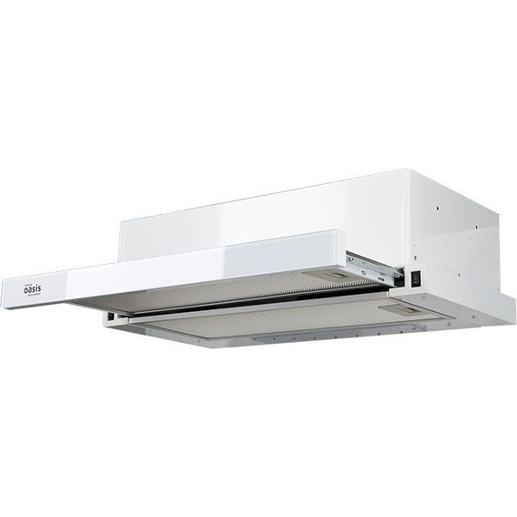 Вытяжка Oasis UV-60WG (F) (белое стекло) - фото 