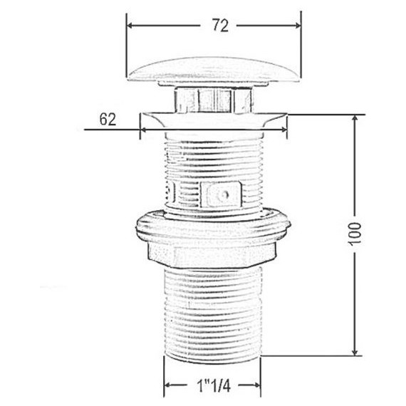 Донный клапан Artceram ACA038 05 00, белый матовый - фото 3