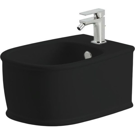 Биде подвесное ArtCeram Atelier ATB001 17 00, чёрный матовый - фото 