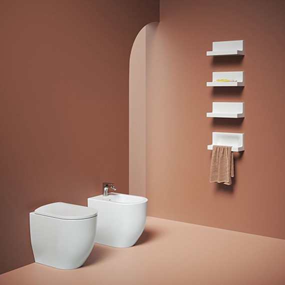 Унитаз приставной ArtCeram Monet MNV002 01 00, белый глянцевый - фото 2