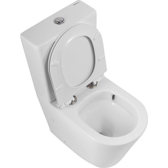 Унитаз-компакт безободковый BelBagno Flay-Tor BB2149CP-TOR (Система смыва торнадо) - фото 11