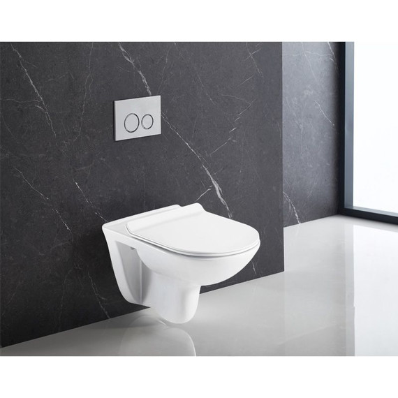 Инсталляция Loranto с подвесным безободковым унитазом Azario Pavia 4501+AZ-2142 - фото 5