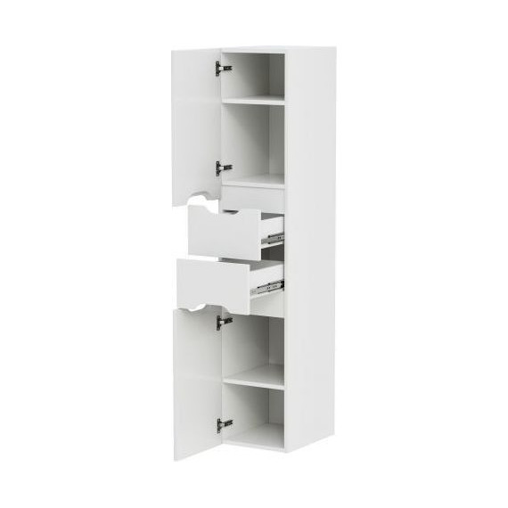 Пенал подвесной Mirsant Soho 30 см (универсальный) белый - фото 2