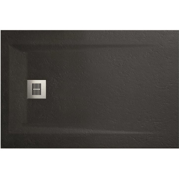 Поддон Sanitana Rocks 100x80 см, чёрный - фото 